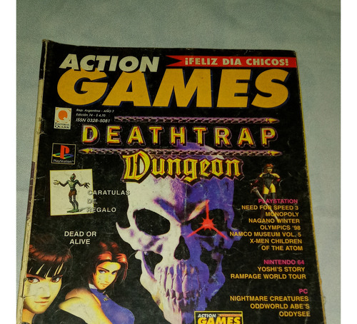 Revista Antigua ** Action Games ** N° 74 Juegos Trucos Nint (Usado)