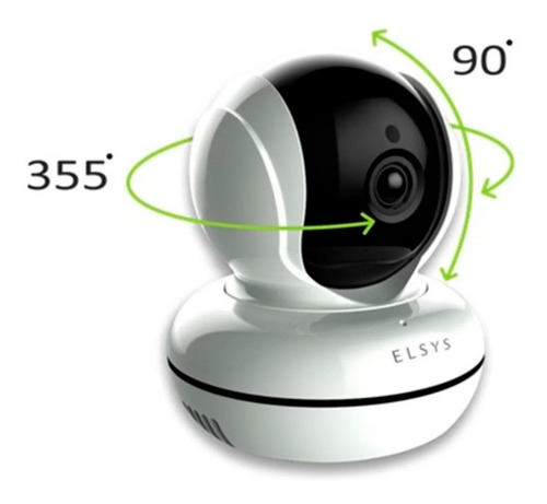 Imagem 3 de 6 de Câmera Wi-fi Elsys Esc-wr2 Interna + Cartão 32gb Classe 10