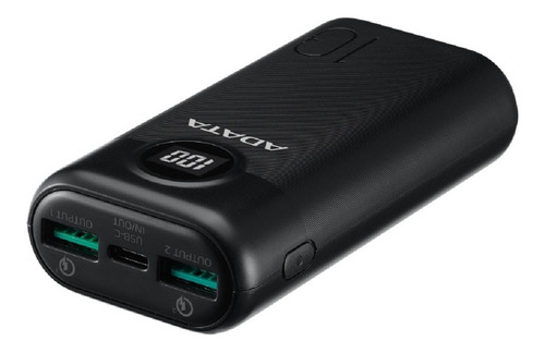 Power Bank Adata P10000qcd 10000mah Pantalla Digital Negro