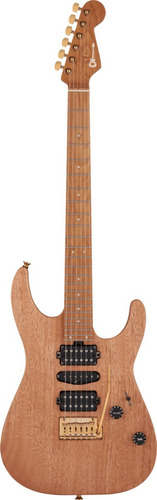 Guitarra elétrica Charvel Pro-mod Dk24 Hsh 2pt Cm Nat Mah Color Nude Fingerboard Material de escala CARAMELIZADO MAPLE Orientação à mão direita