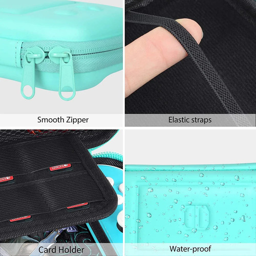 Estuche Funda Nintendo Switch Lite Color Turquesa Rigido