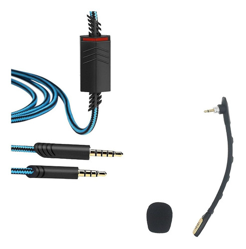 Mqdith Cable Audio Microfono Repuesto Para Auricular Astro