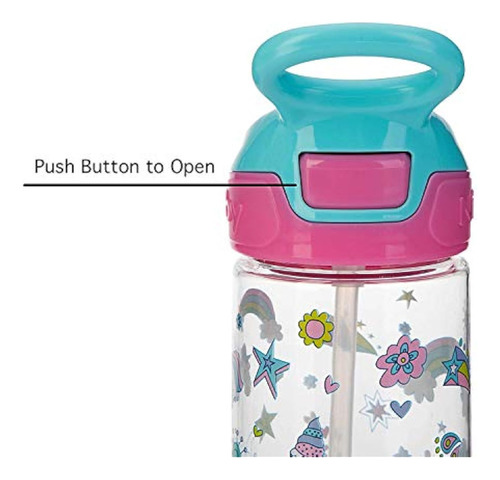 Nuby Push Button Flip-it Soft Spout Tritan Water
