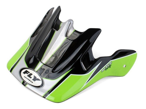 Pala Para Capacete Fly Racing 303 Green/black/silver