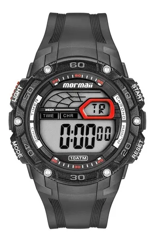 Relógio Mormaii Mo9670aa/8r Preto Wave Mo 9670 Aa Digital 8r