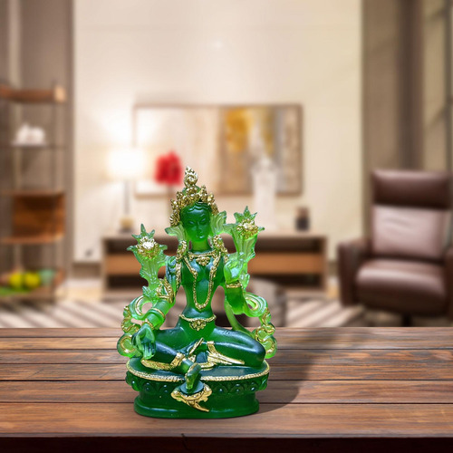 Estatua De Buda Sentado, Figura De Buda, Manualidades Verde
