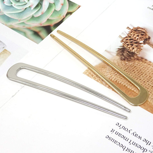 Zz Pinzas Pelo Metal En Forma U, 2 Unidades