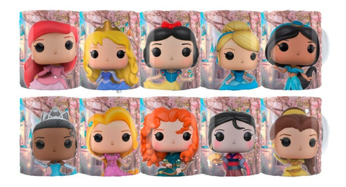 Mugs Perzonalizados Funko Pop Princesas Disney