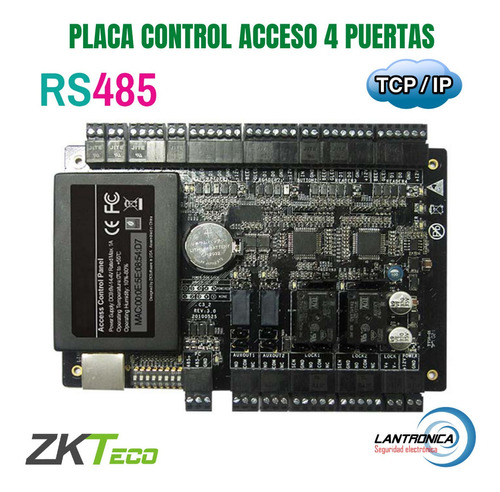 Imagen 1 de 9 de Placa C3-400 Control De Accesos Lector Rfid Zkteco 4 Puertas