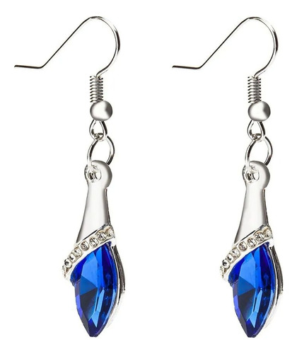 Aretes Gota De Cristal Cuatro Colores