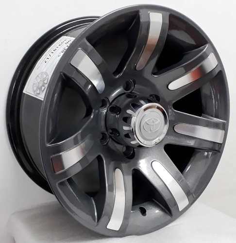 Rodas Toyota Hilux Gm D20 Aro 16 6x139 (jogo) + Bicos Cor Grafite Diamantado