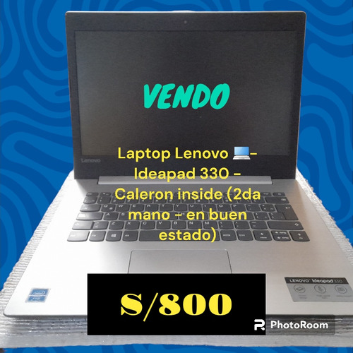 Laptop Lenovo  - Ideapad 330 -  (como Nuevo)