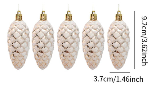 2 X 5 Piezas De Colgantes Pequeños De Piñas De Champán
