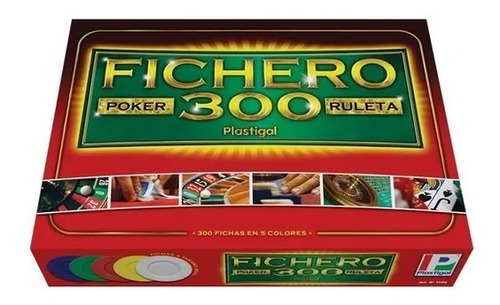 Juego De Mesa Fichero De Pocker / Ruleta 300 Plastigal - Myr