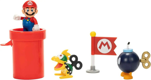 Jakks Nintendo Games Mario Diorama Cubierta De Aeronave