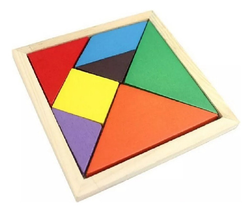 Tangram Juego Madera Didáctico Niñas Niños Audioimport