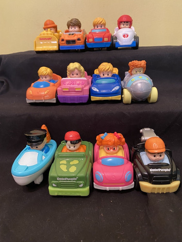 Little People Playschool Carritos Colección 12 Pz En Lote #8