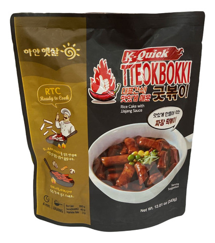 Tteokbokki Coreano Salsa Jjajangmyeon Bolsa 343g 