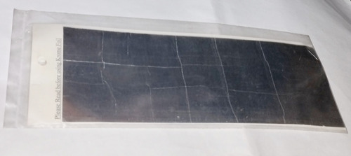 Papel De Aluminio Fino Con Adhesivo, 2 Hojas De 3  X 10 