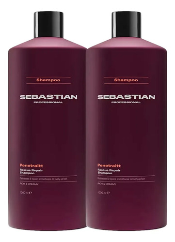 Kit Sebastian Penetraitt Shampoo 1lt + Condicionador 1lt