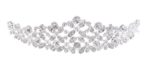 Elegante Crystal Rhinestone Veil Crown Tiara Que Casa La 