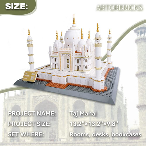 Conjunto De Construcción Arquitectónico Taj Mahal Large Coll