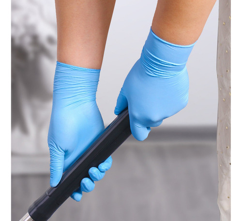 50pcs Guantes Desechables De Nitrilo A Prueba De Aceite Para
