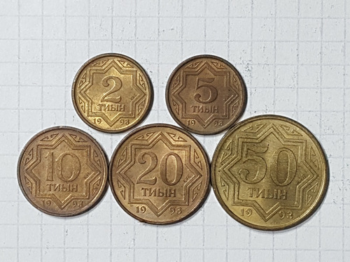 Kazajistán Colección 5 Monedas Diferentes