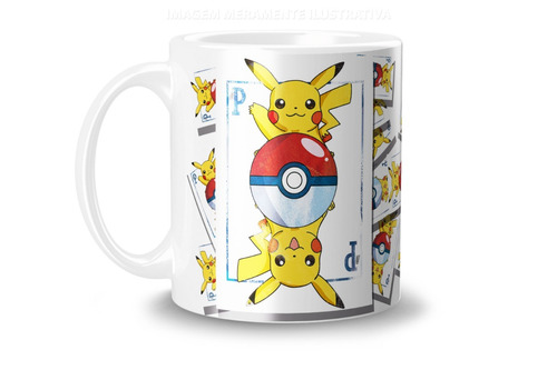 Caneca Personalizada Pokemon Pikachu 325 Ml Original