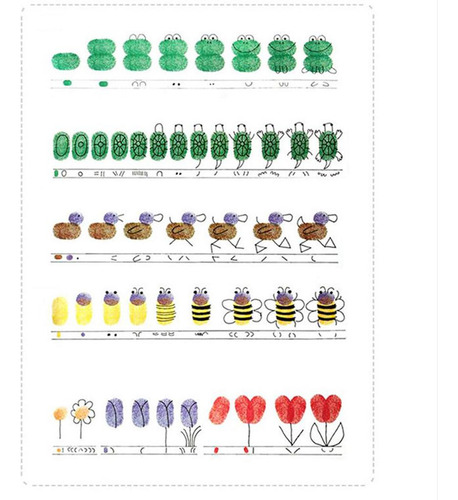 5 Set De Sellos De Tinta Para Niños, 5 Piezas, 5 Piezas