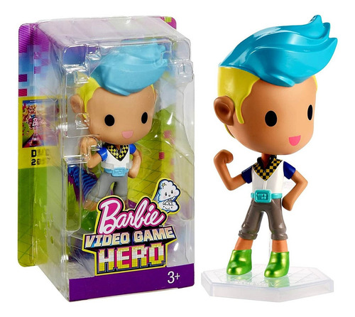 Mini Boneco Menino Ken Kris - Mini Pixels Amigo - Acompanha Suporte - Personagem De Barbie Em Um Mundo De Video Game Hero - Mattel Brinquedos