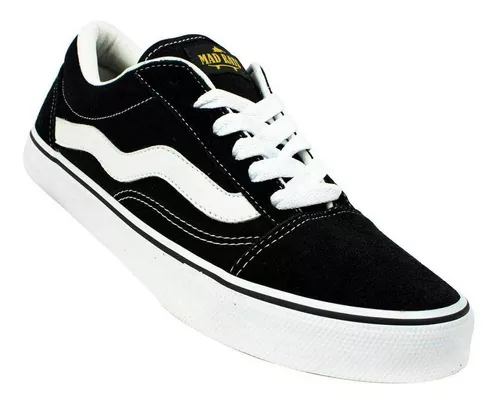 Tênis Mad Rats Old School black branco - LOKAL SKATE SHOP