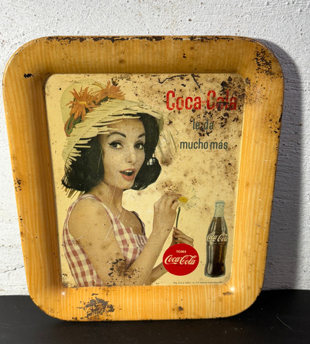 Charola Coca-cola 1964, 19.5x17 (Usado)