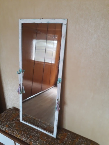Espejo De Pared Colgante Con Perchero Vintage