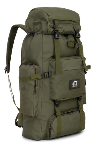 Mochila 90 Lts Camping Trekking Mochilero Tiras Ajustable 