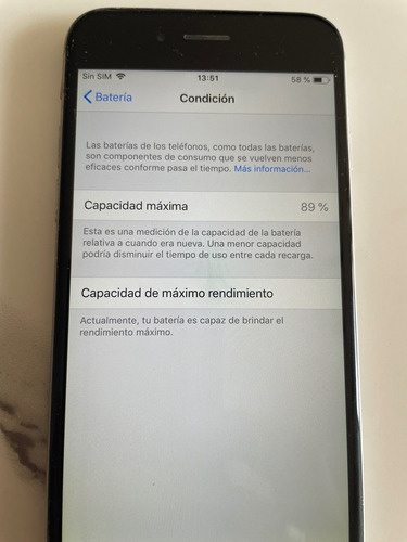 Iphone 6 64gb Plata - Apple - Liberado. - 4g/lte Excelente Negro (Usado)