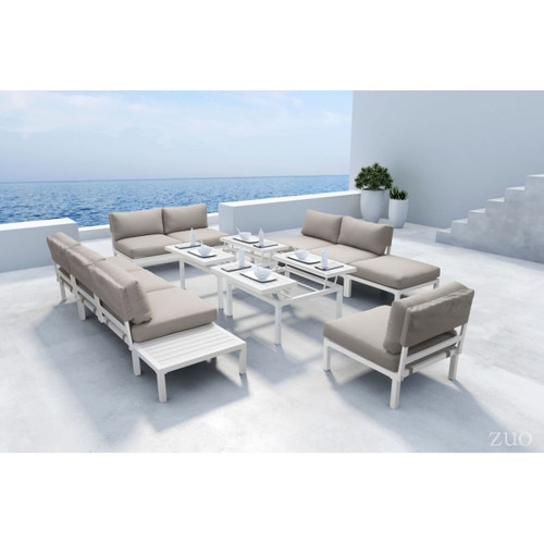 Imagen 6 de 10 de Mesa Lateral Modelo Santorini - Blanco Këssa Muebles