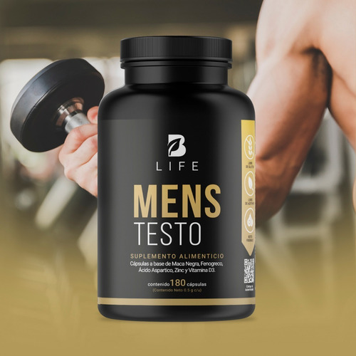 Imagen 5 de 7 de Testosterona Hombre 180 Cápsulas Maca Negra Fenogreco B Life