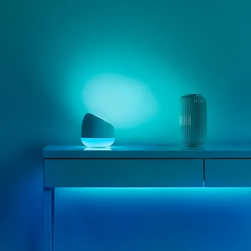 Lampara De Mesa Inteligente Wi-fi Wiz Squire 9w Rgb