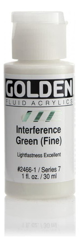 Dorado Fluid Pintura Acrilica 1 ounce-interference Verde