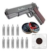 Comprar Pistola Aire Asg Dan Wesson Full Metal Balines C02 Blanco