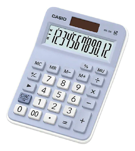 Calculadora Escritorio Casio Mx-12b Celeste