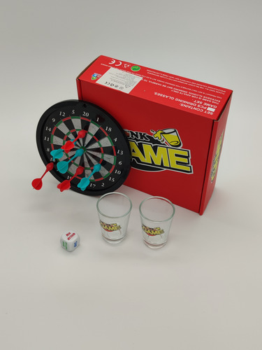 Juego De Fiesta Copete Shots Con Vasos, Mini Tablero Dardos