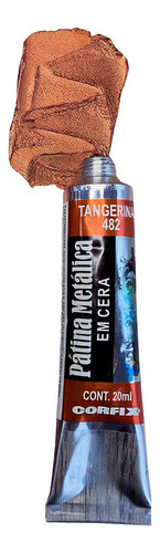 Patina Metalica Em Cera Corfix 482 Tangerina 20ml