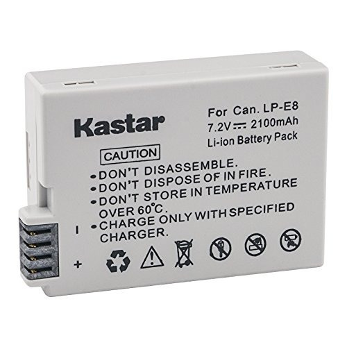 Kastar Lpe8 De La Batería (1-pack) Para Canon Lpe8, Lc-e8e, 