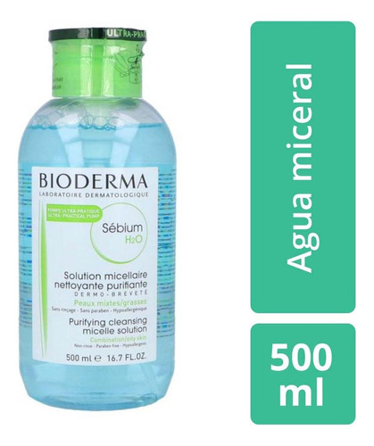 Solución Micelar Bioderma Sébium H2o 500 Ml