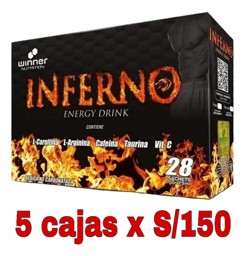 Inferno Quemador De Grasa / 5 Cajas X S/150