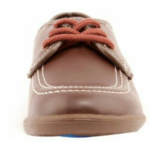 Zapatos Café En Cuero Croydon Talla 27 Y 32