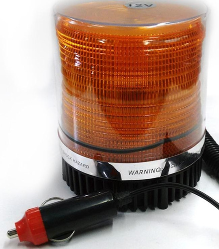 Imagen 1 de 8 de Baliza Flash Magnetica Estrobo 12v Ambar Destella Tipo Led
