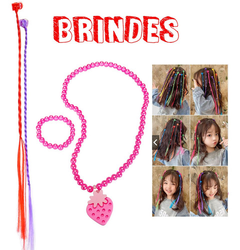 Imagem 8 de 8 de Kit Infantil Maquiagem Maletinha Linda Bz129 + Brinde